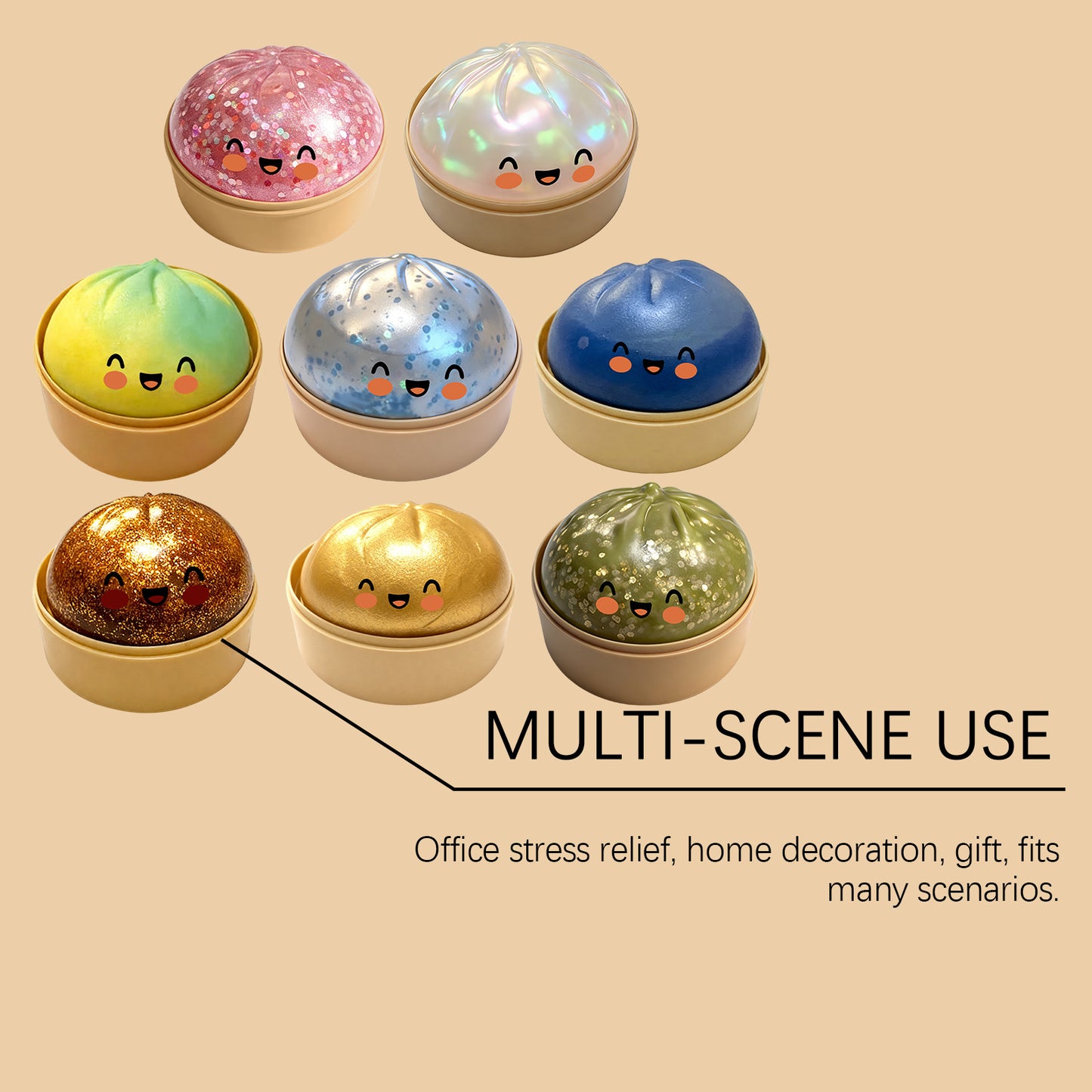 💥Expressive Big Dumpling Squishy - Blind Box🔥,  Fidget Toy, Stress Relief,Easter gifts, suitable for children to exchange gifts