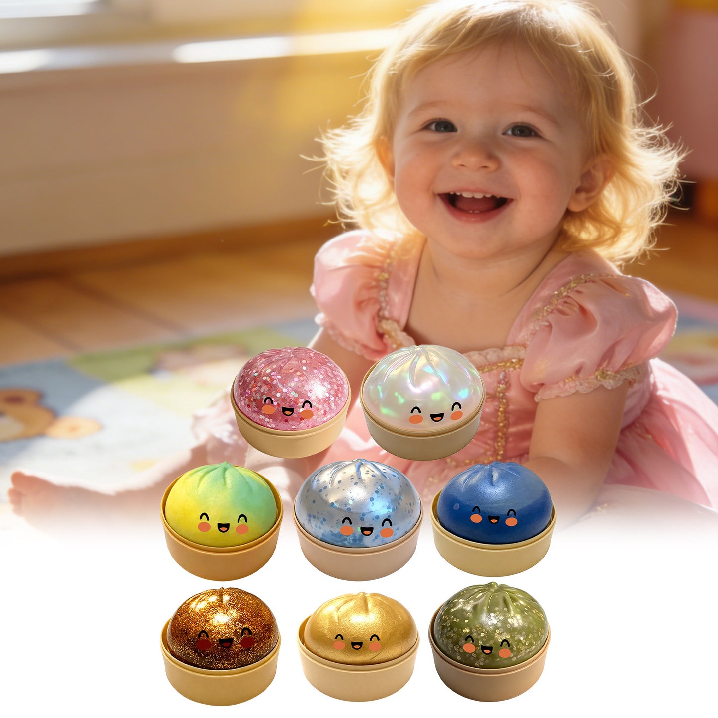 💥Expressive Big Dumpling Squishy - Blind Box🔥,  Fidget Toy, Stress Relief,Easter gifts, suitable for children to exchange gifts